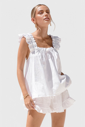 Victoria Σετ Lounge με Βολάν