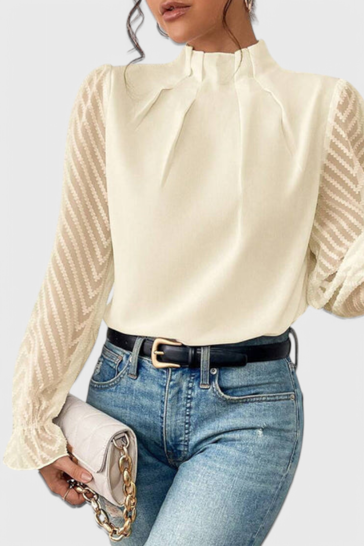 Helga Ναυτική Μπλούζα με Μακριά Μανίκια