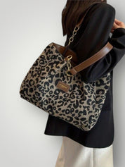 Λεονάρα | Leopard Print Tote Τσάντα