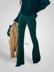 Νέντα | Ψηλόμεσο Flare Παντελόνι - Stretch Fit