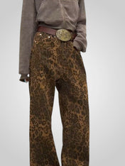 Λεόνι | Γυναικεία Leopard Print Παντελόνι