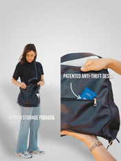 Σουφ | Πολυτελή Δέρμα Anti-Theft Hobo Τσάντα