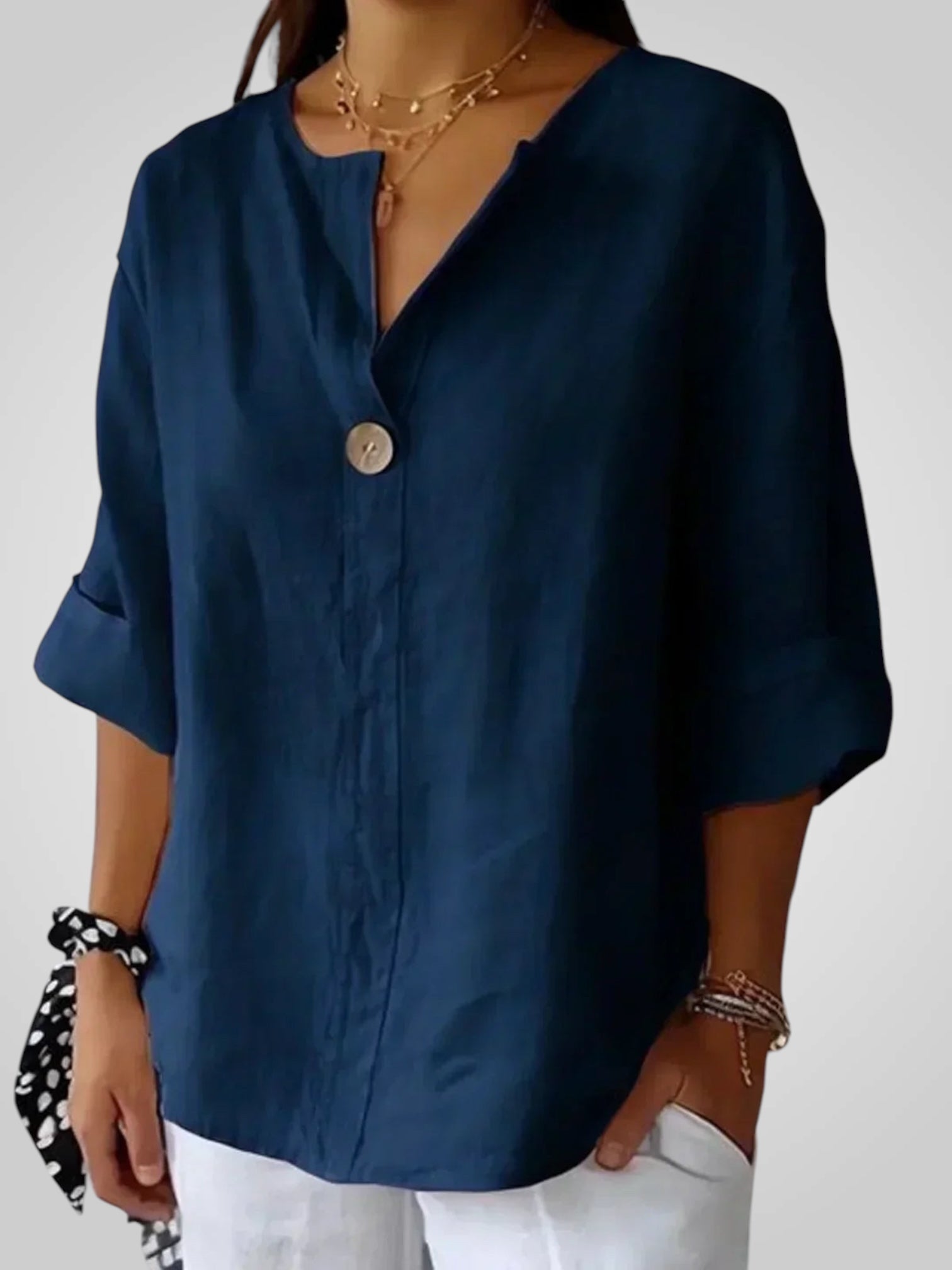 Σαμπρίν | Άνετο Λαιμόκοψη V σχήματος Μπλούζα