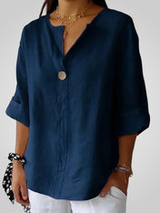 Σαμπρίν | Άνετο Λαιμόκοψη V σχήματος Μπλούζα