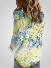 Ροζαλία | Floral Boho Μπλούζα