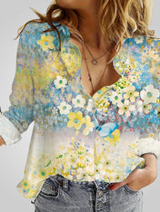 Ροζαλία | Floral Boho Μπλούζα