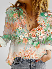 Ροζαλία | Floral Boho Μπλούζα