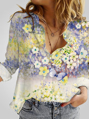 Ροζαλία | Floral Boho Μπλούζα