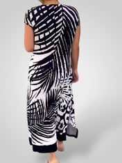 Ρόδα | Καθημερινό Printed Κοντό Μανίκι Φόρεμα