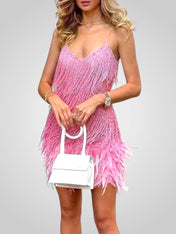 Ματίλντα | Φτερωτό Μίνι Φόρεμα