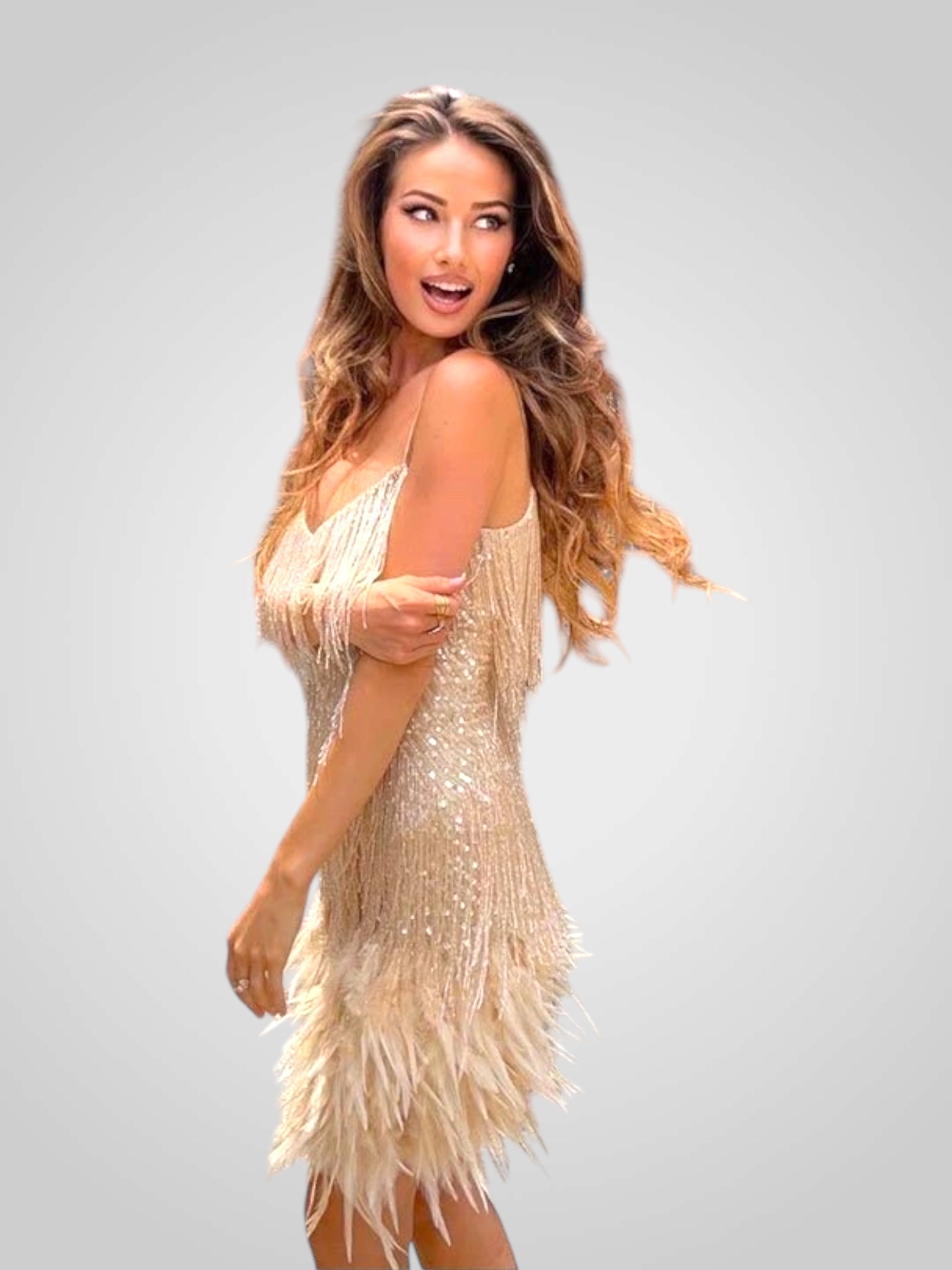 Ματίλντα | Φτερωτό Μίνι Φόρεμα