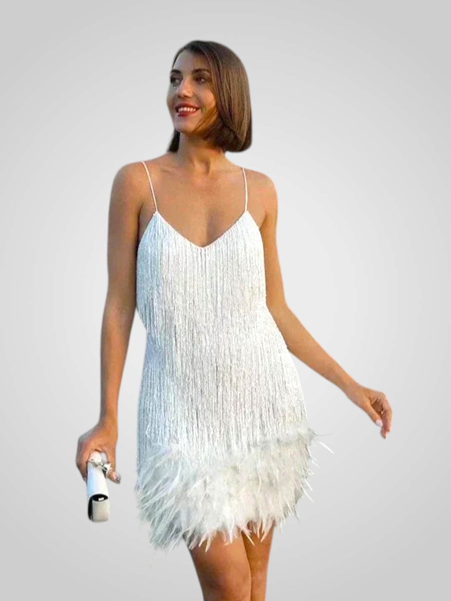 Ματίλντα | Φτερωτό Μίνι Φόρεμα