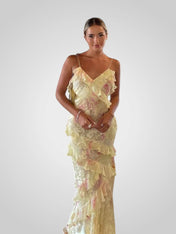 Εστέλα | Μάξι Φόρεμα με Βολάν