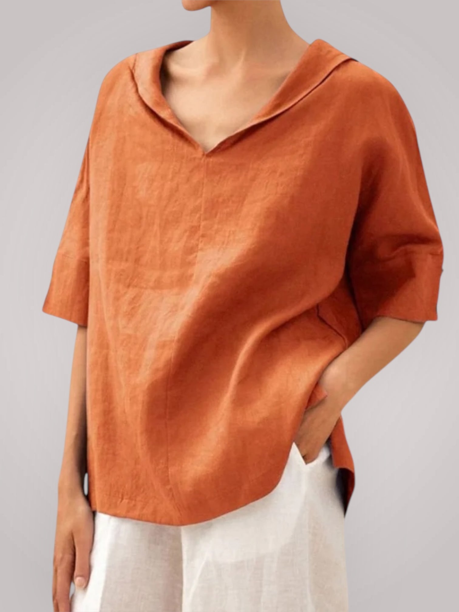 Μία | Καθημερινό Φαρδύ-Fitting Μπλούζα