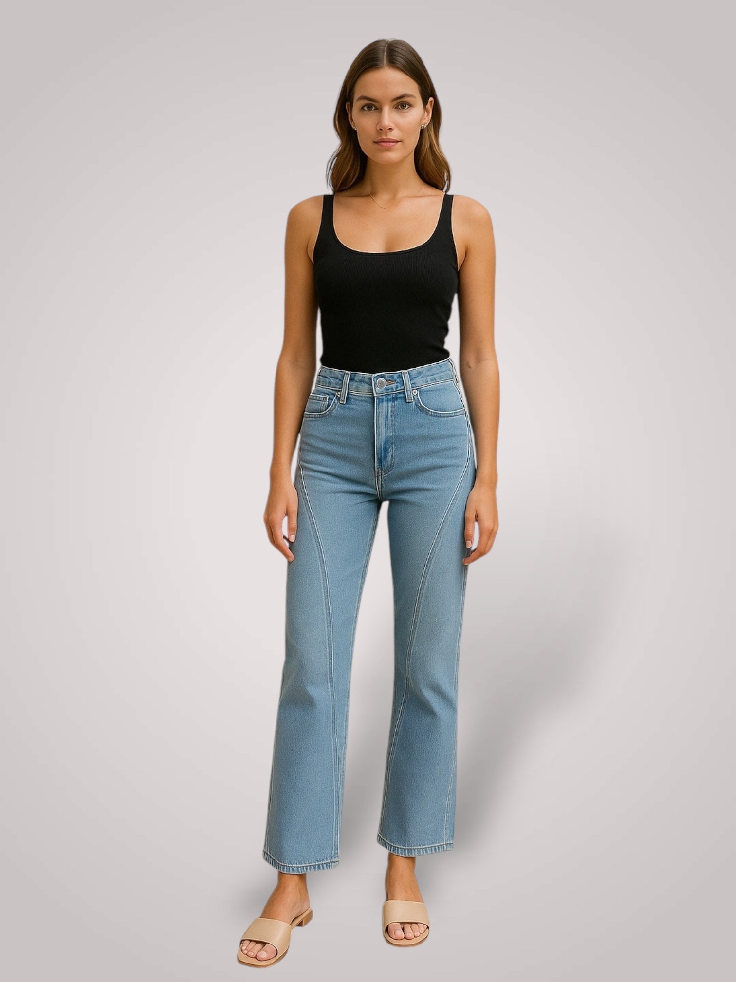 Λόβα | Mid-Rise Φαρδύ Μπατζάκι Jeans
