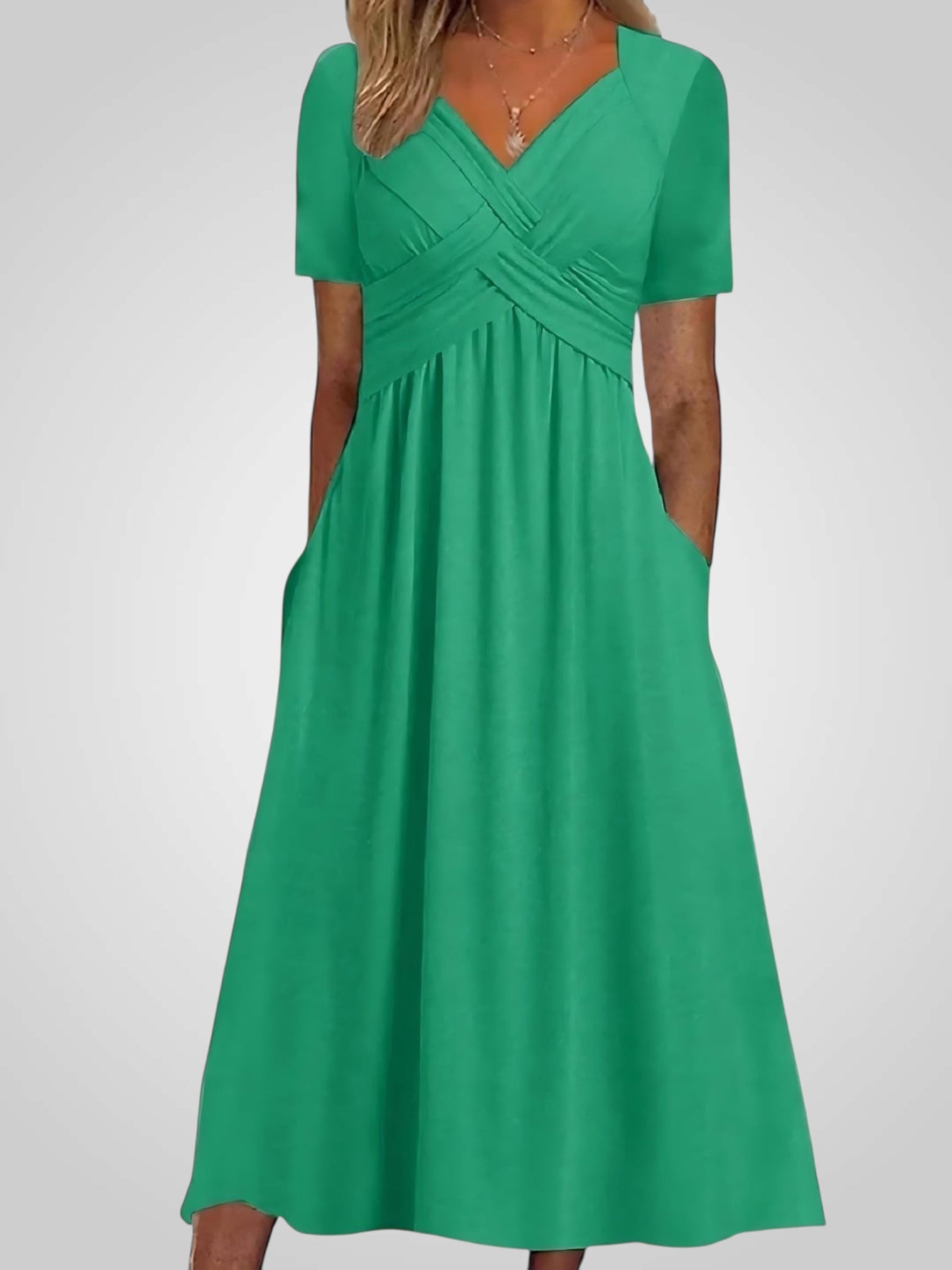 Κάρμεν | Μίντι Φόρεμα με Κάλυμμα Κοιλιάς