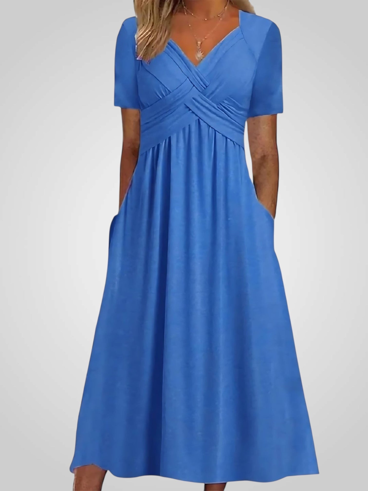 Κάρμεν | Μίντι Φόρεμα με Κάλυμμα Κοιλιάς