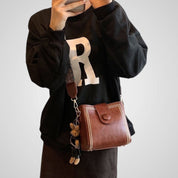 Ούρο | Ρετρό Τσάντα με Ρυθμιζόμενο Φαρδύ Λουράκι Ώμου