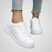 Έλλη | Γυναικεία Καθαρό Λευκό Οικολογικό Δέρμα Αθλητικά Παπούτσια