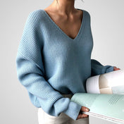 Μαρί | Γυναικεία Άνετο Πουλόβερ με V-λαιμόκοψηline