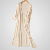 Γουέντι | Γυναικεία Μακρύ Ζακέτα - Ανάλαφρο Knit - 3/4 Μανίκι – Επικάλυψη Απαραίτητο