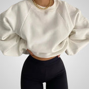 Κάρολ | Γυναικεία Φαρδύ Στρογγυλή Λαιμός Μακρυμάνικο Πουλόβερ