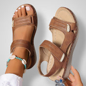 Fame - Ορθοπεδικά γυναικεία πλατφόρμα πέδιλα με λουράκι