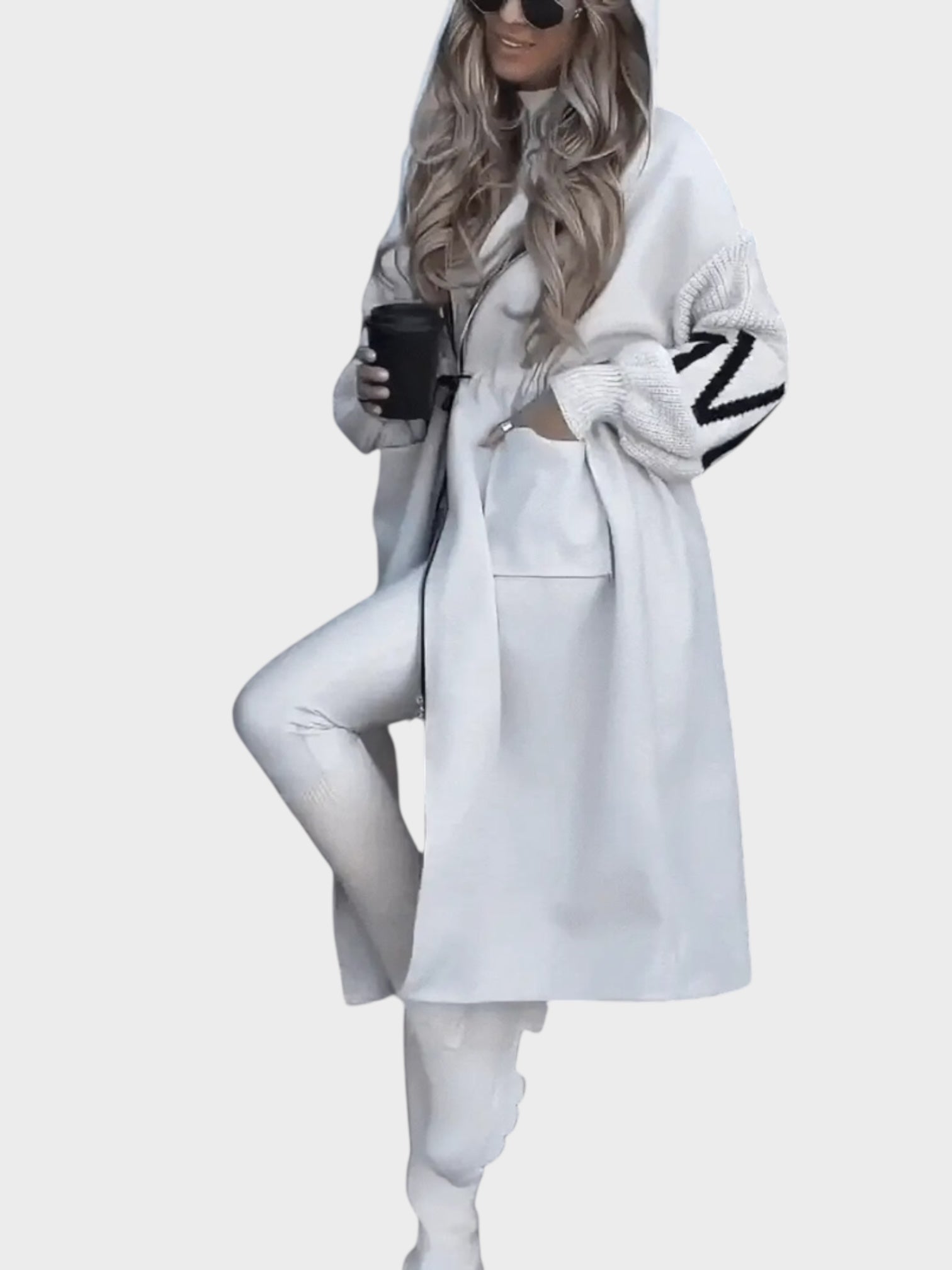 Rosana | Κομψή Ζακέτα με Κουκούλα