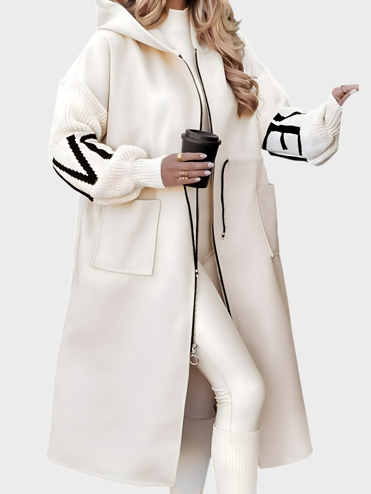 Rosana | Κομψή Ζακέτα με Κουκούλα