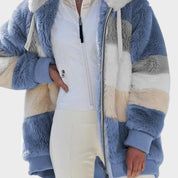 Andrea | Μπουφάν χειμωνιάτικο με κουκούλα και φερμουάρ