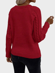 Clara – Πουλόβερ με Κουμπιά και Πλεκτή Υφή
