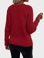 Clara – Πουλόβερ με Κουμπιά και Πλεκτή Υφή