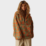 Daisy - Φούτερ φλις με ανθισμένο σχέδιο