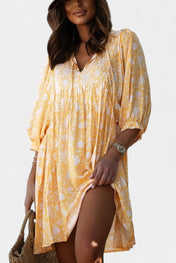 Daniela Φόρεμα Μίνι Boho Λουλουδάτο