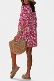 Daniela Φόρεμα Μίνι Boho Λουλουδάτο