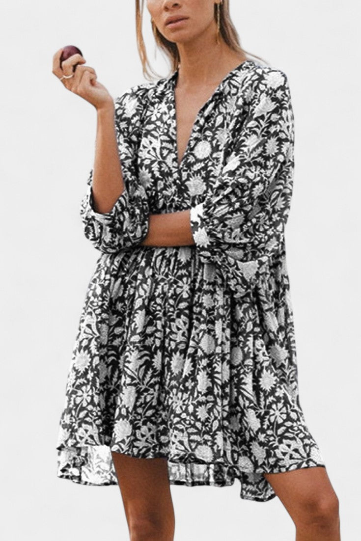 Daniela Φόρεμα Μίνι Boho Λουλουδάτο