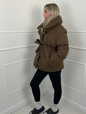 Karyl - Κοντό μπουφάν με ζώνη και τσέπες