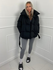 Karyl - Κοντό μπουφάν με ζώνη και τσέπες