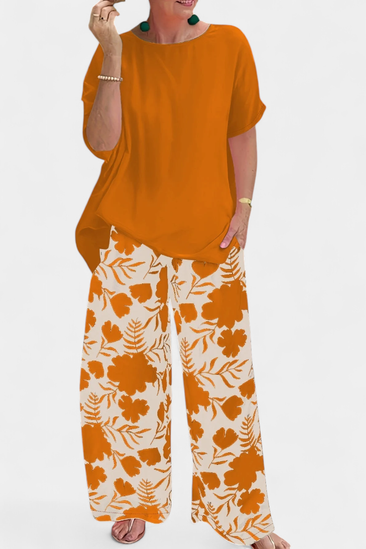 Aivy Φλοράλ Σετ Δύο Τεμαχίων με Χαλαρή Αίσθηση