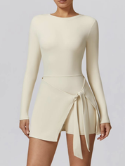 Lemilla™ Φόρεμα Τένις με Μακριά Μανίκια και Ψηλό Λαιμό