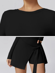 Lemilla™ Φόρεμα Τένις με Μακριά Μανίκια και Ψηλό Λαιμό