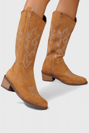 Elka Καουμπόικες Western Μπότες από Σουέτ