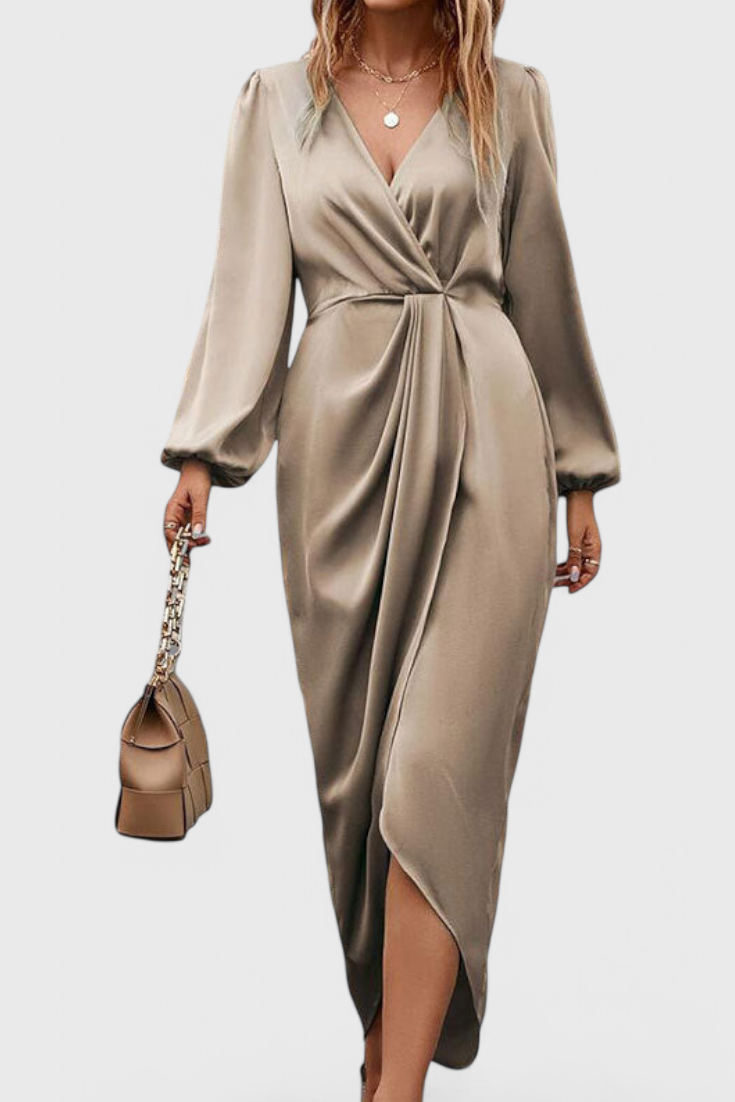 Giada Μακρύ Σατέν Φόρεμα