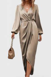 Giada Μακρύ Σατέν Φόρεμα