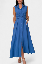 Meryl Πουκαμισοφόρεμα με Κουμπιά και Ρυθμιζόμενη Ζώνη