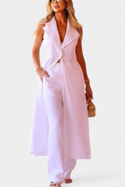 Eider Σετ με Μακρύ Γιλέκο και Ίσιο Παντελόνι