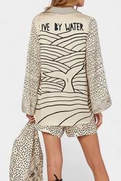 Amalia Πουκαμισένιο Σετ με Στάμπα και Ελαστικό Σορτς