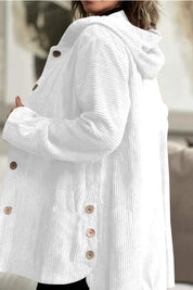 Cordia - Κοτλέ Μπουφάν με Κουκούλα