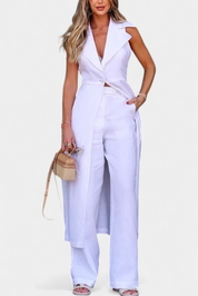 Eider Σετ με Μακρύ Γιλέκο και Ίσιο Παντελόνι