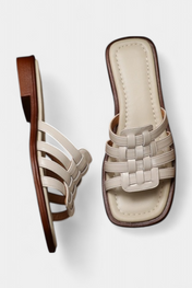 Roma Flat πλεγμένα σανδάλια